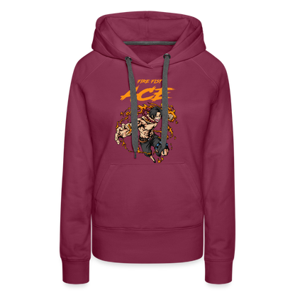 Former Fire Fist - Women’s Premium Hoodie - burgundy