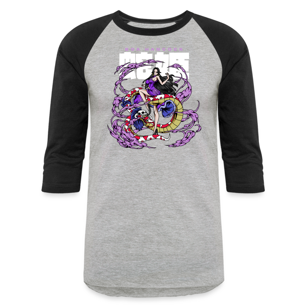 Pirate Empress - Baseball T-Shirt - heather gray/black