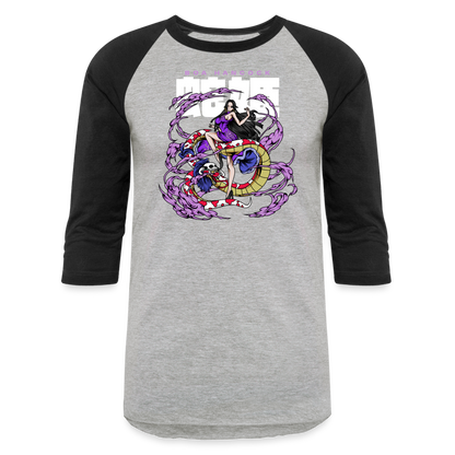 Pirate Empress - Baseball T-Shirt - heather gray/black