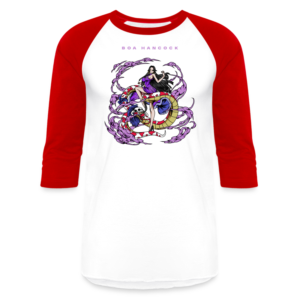 Pirate Empress - Baseball T-Shirt - white/red