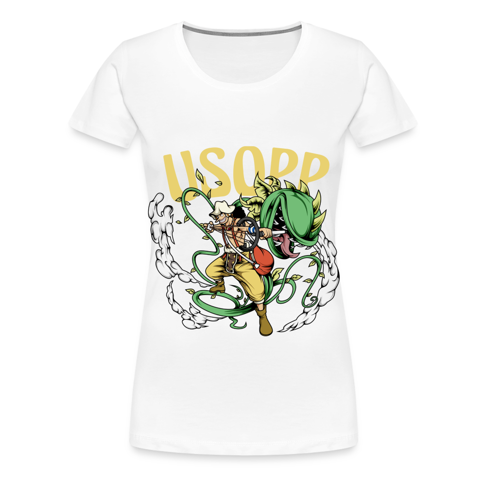 God Usopp - Women’s Premium T-Shirt - white