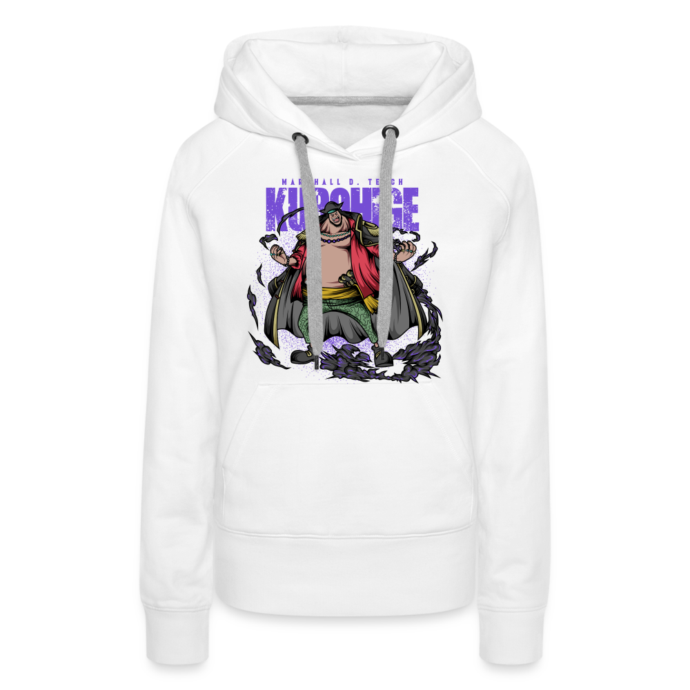 Black Beard - Women’s Premium Hoodie - white