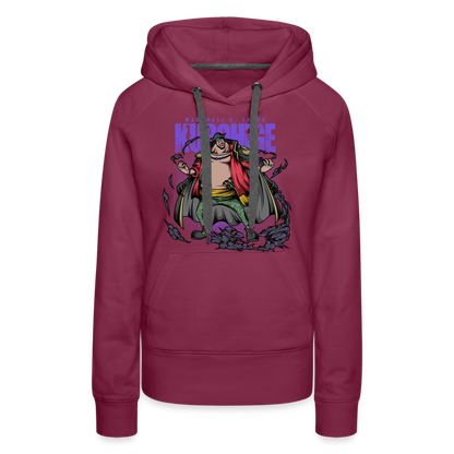 Black Beard - Women’s Premium Hoodie - burgundy