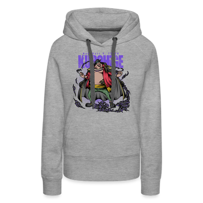 Black Beard - Women’s Premium Hoodie - heather grey