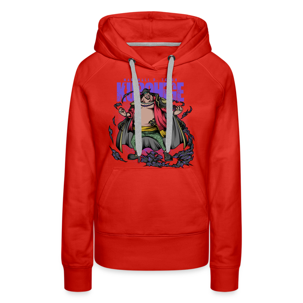 Black Beard - Women’s Premium Hoodie - red