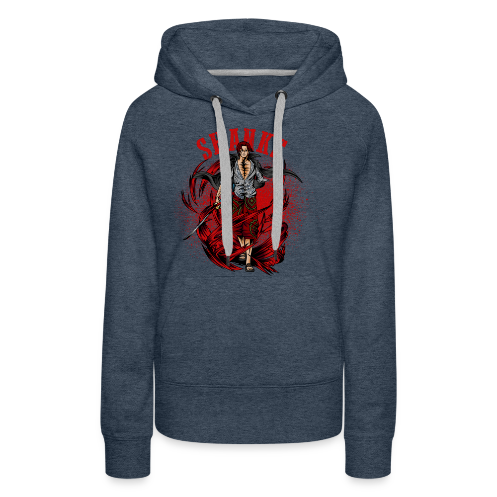 Red Hair - Women’s Premium Hoodie - heather denim