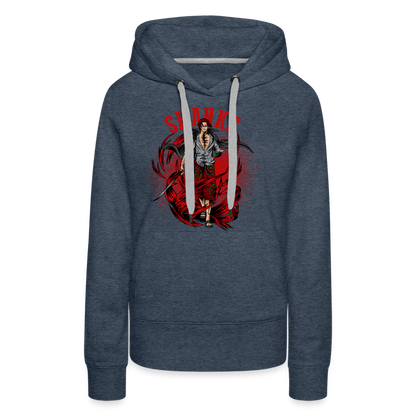 Red Hair - Women’s Premium Hoodie - heather denim