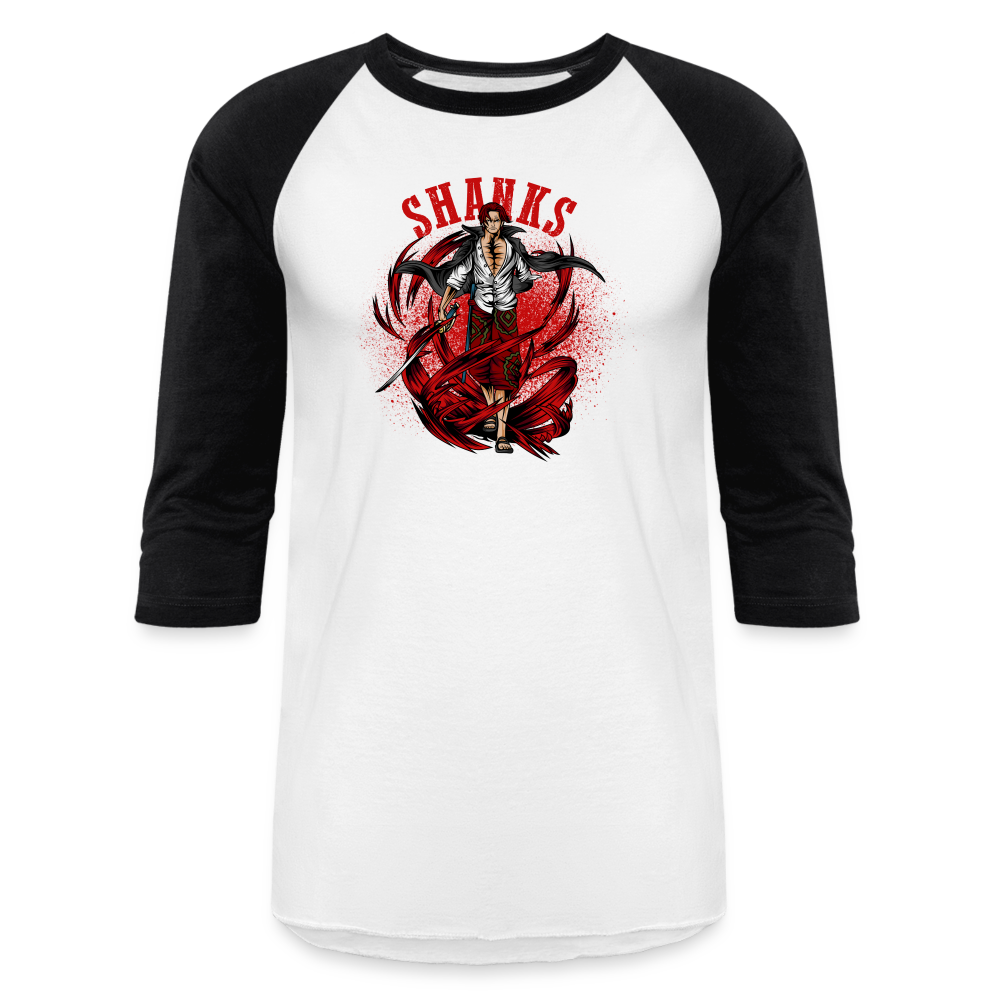 Red Hair - Baseball T-Shirt - white/black