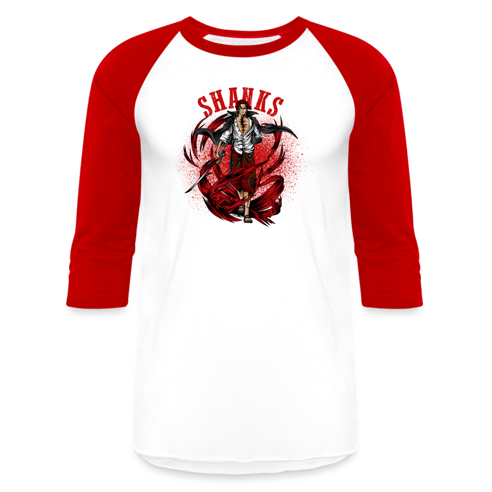 Red Hair - Baseball T-Shirt - white/red