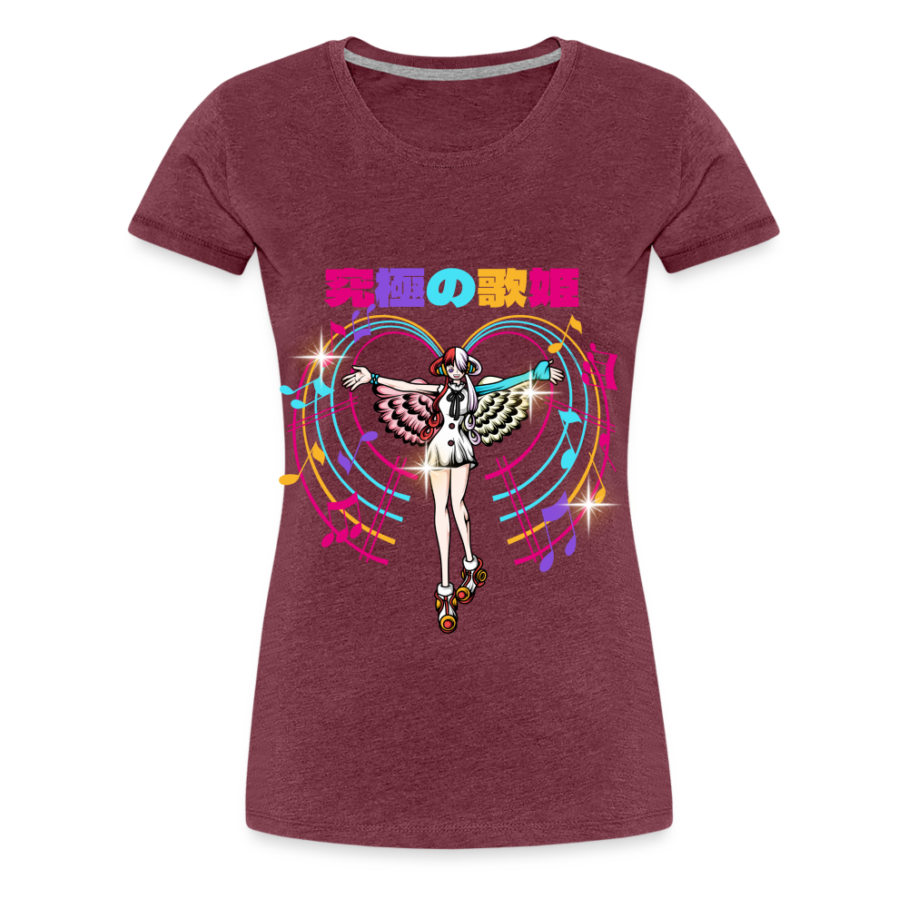 Uta - Women’s Premium T-Shirt - heather burgundy