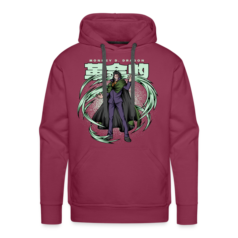 Rebellious Dragon - Men’s Premium Hoodie - burgundy