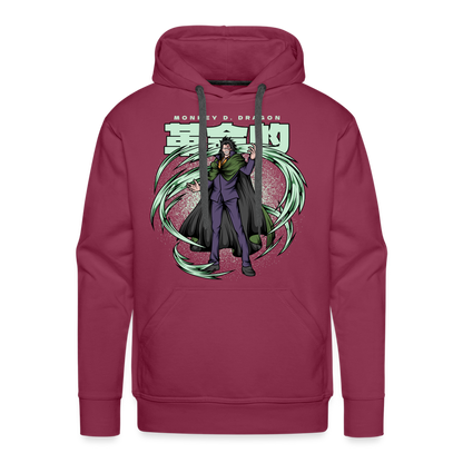 Rebellious Dragon - Men’s Premium Hoodie - burgundy