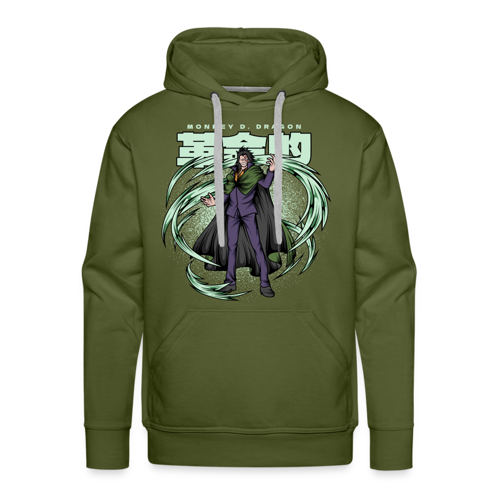 Rebellious Dragon - Men’s Premium Hoodie - olive green