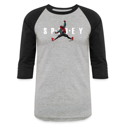 Air Spidey - Baseball T-Shirt - heather gray/black