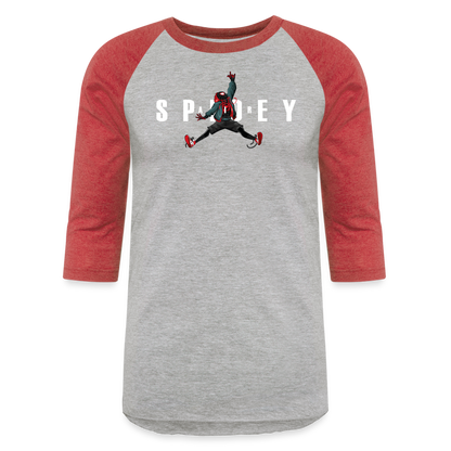 Air Spidey - Baseball T-Shirt - heather gray/red