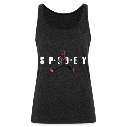 Air Spidey - Women’s Premium Tank Top - charcoal grey