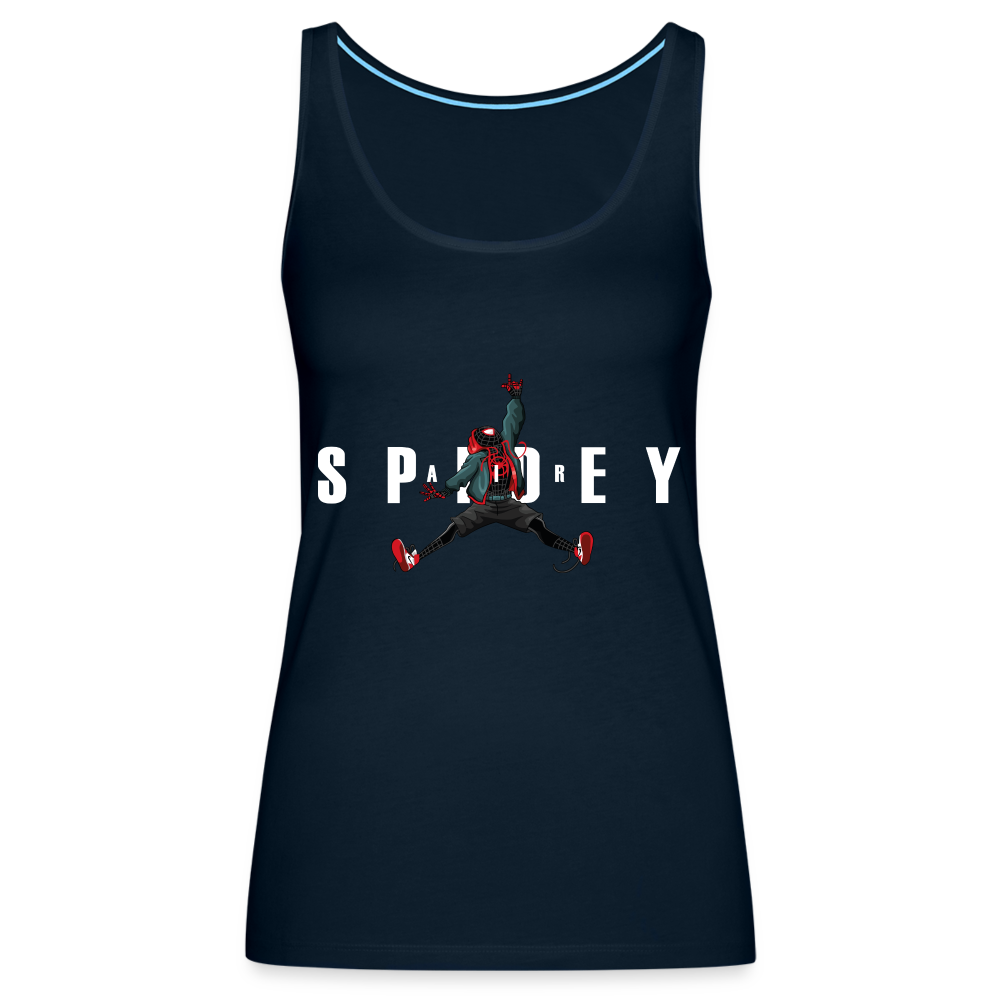 Air Spidey - Women’s Premium Tank Top - deep navy