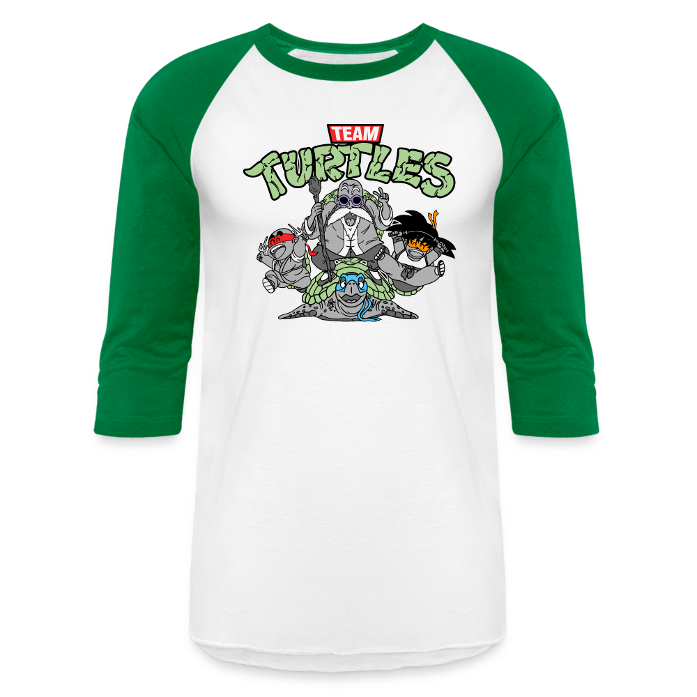 DBZ Ninjas - Baseball T-Shirt - white/kelly green