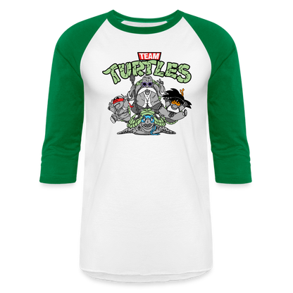 DBZ Ninjas - Baseball T-Shirt - white/kelly green