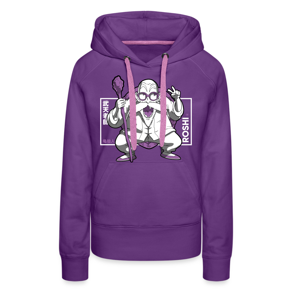 Turtle Hermit - Women’s Premium Hoodie - purple 