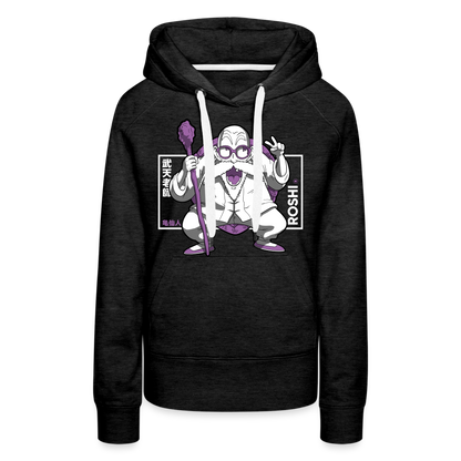 Turtle Hermit - Women’s Premium Hoodie - charcoal grey