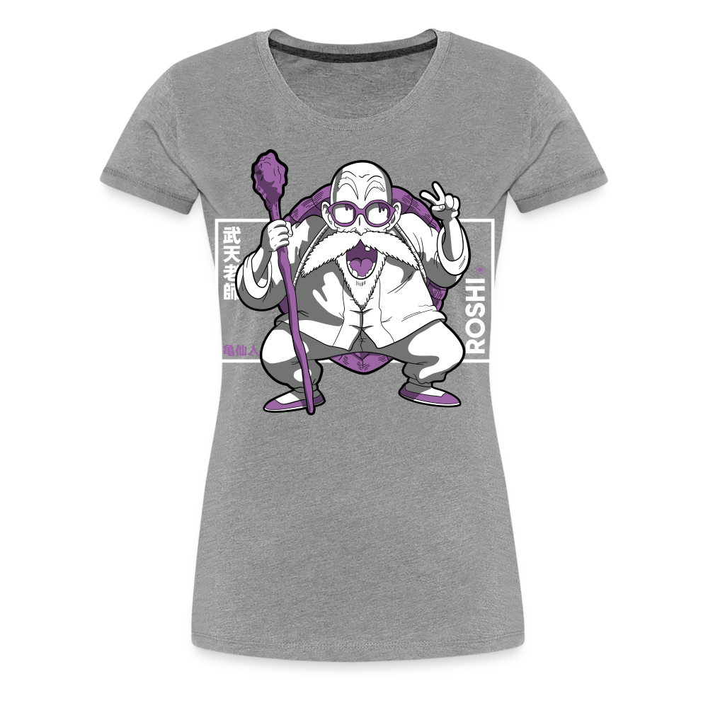 Turtle Hermit - Women’s Premium T-Shirt - heather gray