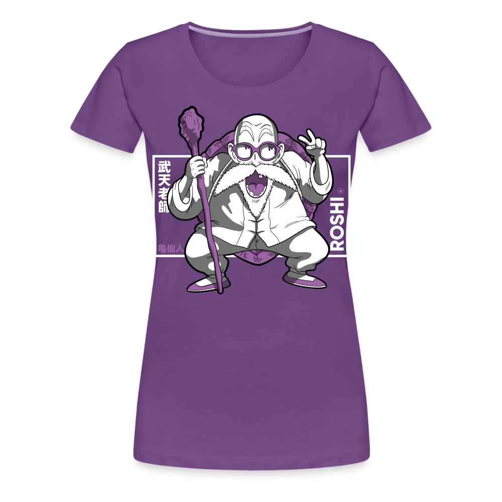 Turtle Hermit - Women’s Premium T-Shirt - purple