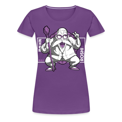 Turtle Hermit - Women’s Premium T-Shirt - purple