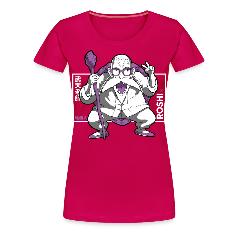 Turtle Hermit - Women’s Premium T-Shirt - dark pink