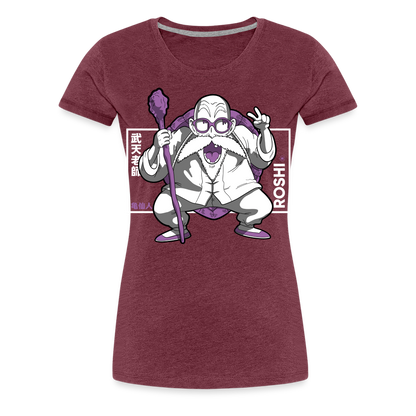 Turtle Hermit - Women’s Premium T-Shirt - heather burgundy