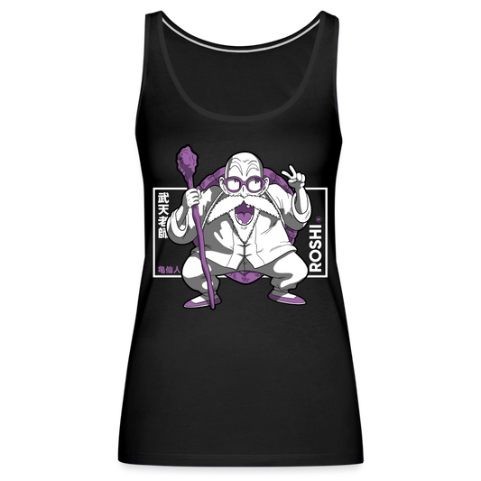 Turtle Hermit - Women’s Premium Tank Top - black