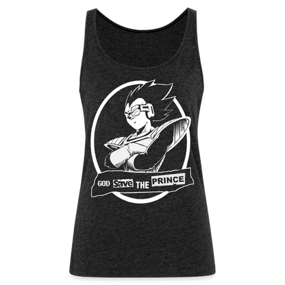 Prince of Saiyans - Women’s Premium Tank Top - charcoal grey