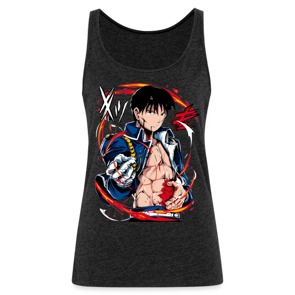 Flame Alchemist - Women’s Premium Tank Top - charcoal grey