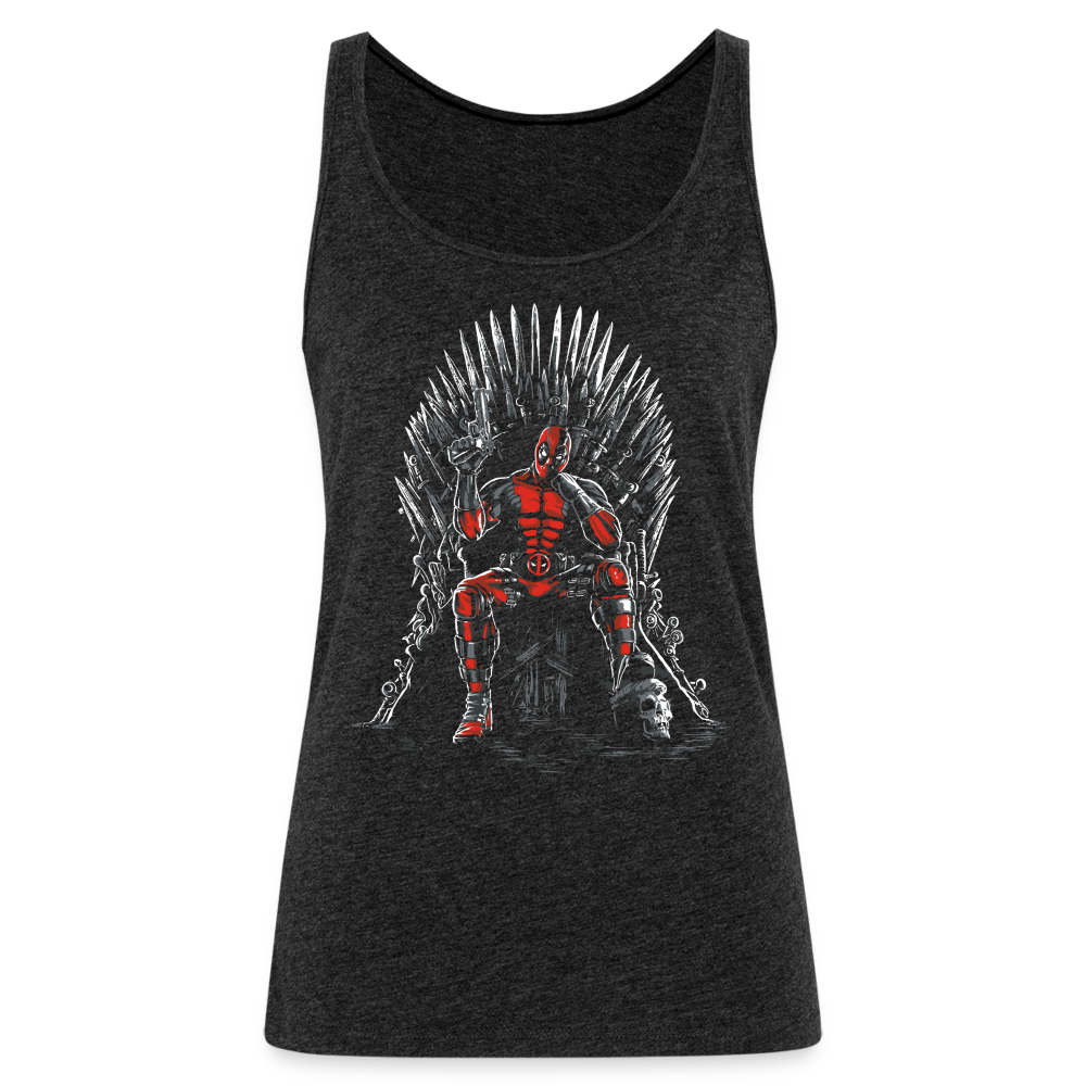 Iron Throne - Women’s Premium Tank Top - charcoal grey