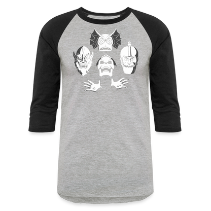 The Evil Warriors - Baseball T-Shirt - heather gray/black