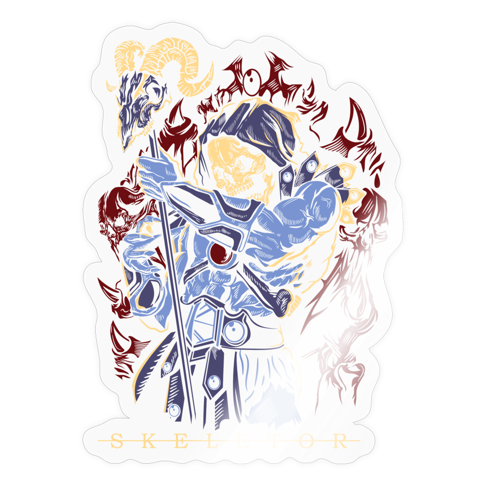 Skeletor - Sticker - transparent glossy