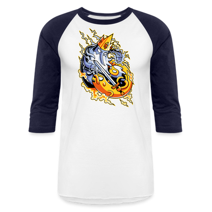 King of C-c-cool! - Baseball T-Shirt - white/navy