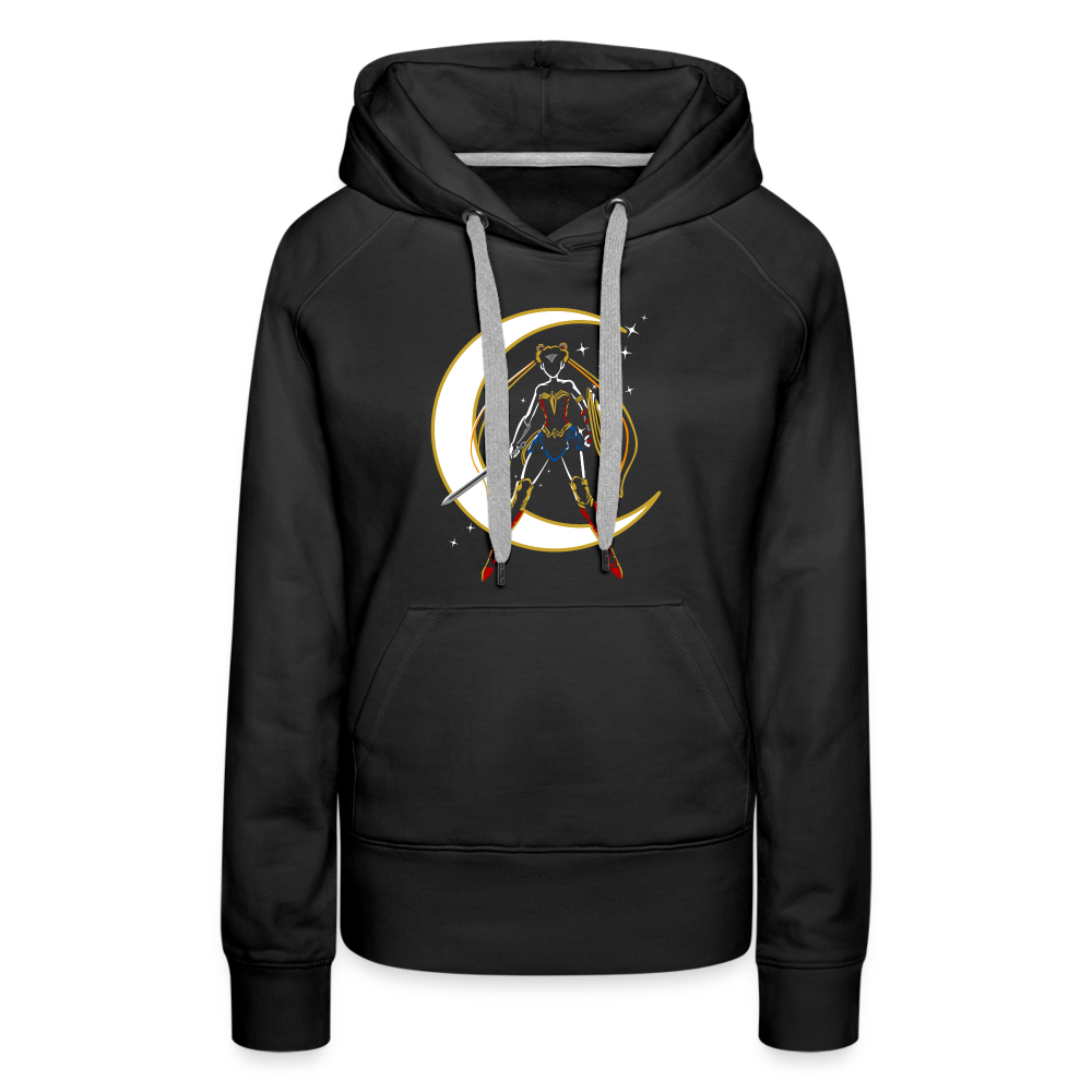 Wonder Moon - Women’s Premium Hoodie - black