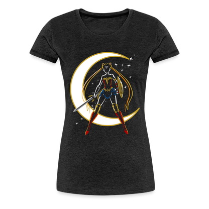 Wonder Moon - Women’s Premium T-Shirt - charcoal grey