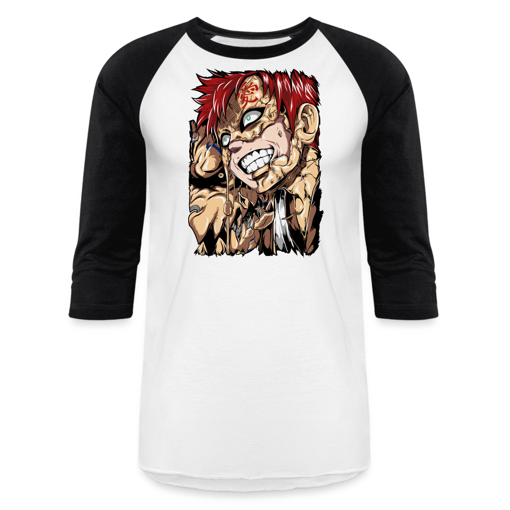 Fifth Kazekage - Baseball T-Shirt - white/black