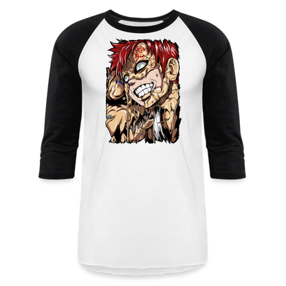 Fifth Kazekage - Baseball T-Shirt - white/black