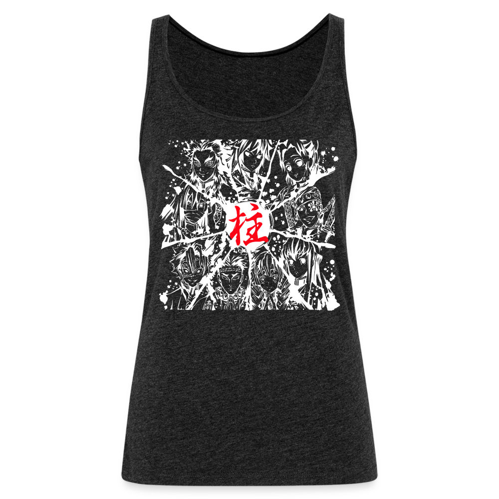 Hashiras - Women’s Premium Tank Top - charcoal grey