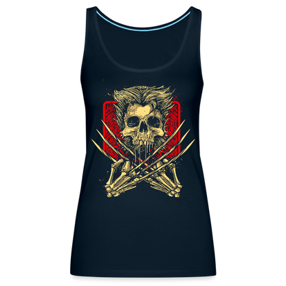 Wolverine's Bones - Women’s Premium Tank Top - deep navy