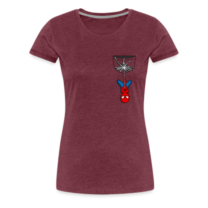 Web Slinger - Women’s Premium T-Shirt - heather burgundy