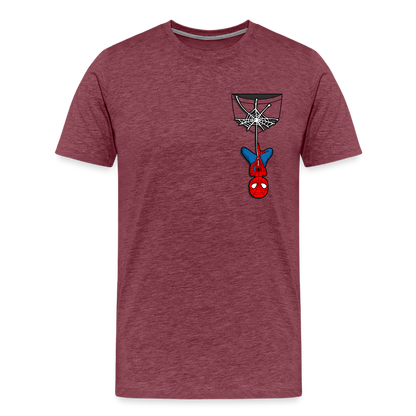 Web Slinger - Men's Premium T-Shirt - heather burgundy