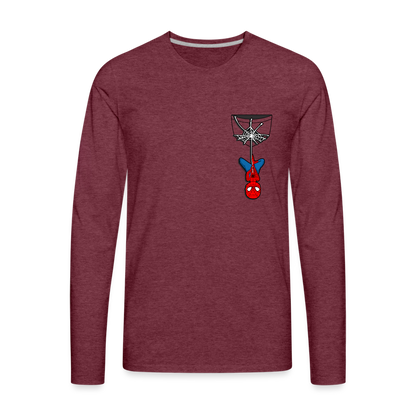 Web Slinger - Men's Premium Long Sleeve T-Shirt - heather burgundy