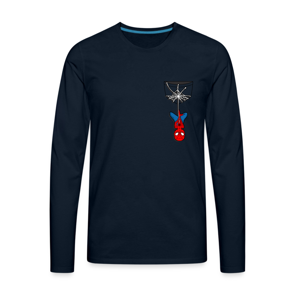 Web Slinger - Men's Premium Long Sleeve T-Shirt - deep navy