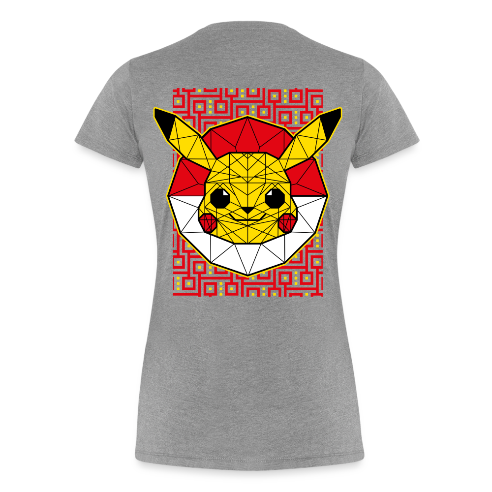 Stained Glass Pikachu - Women’s Premium T-Shirt - heather gray