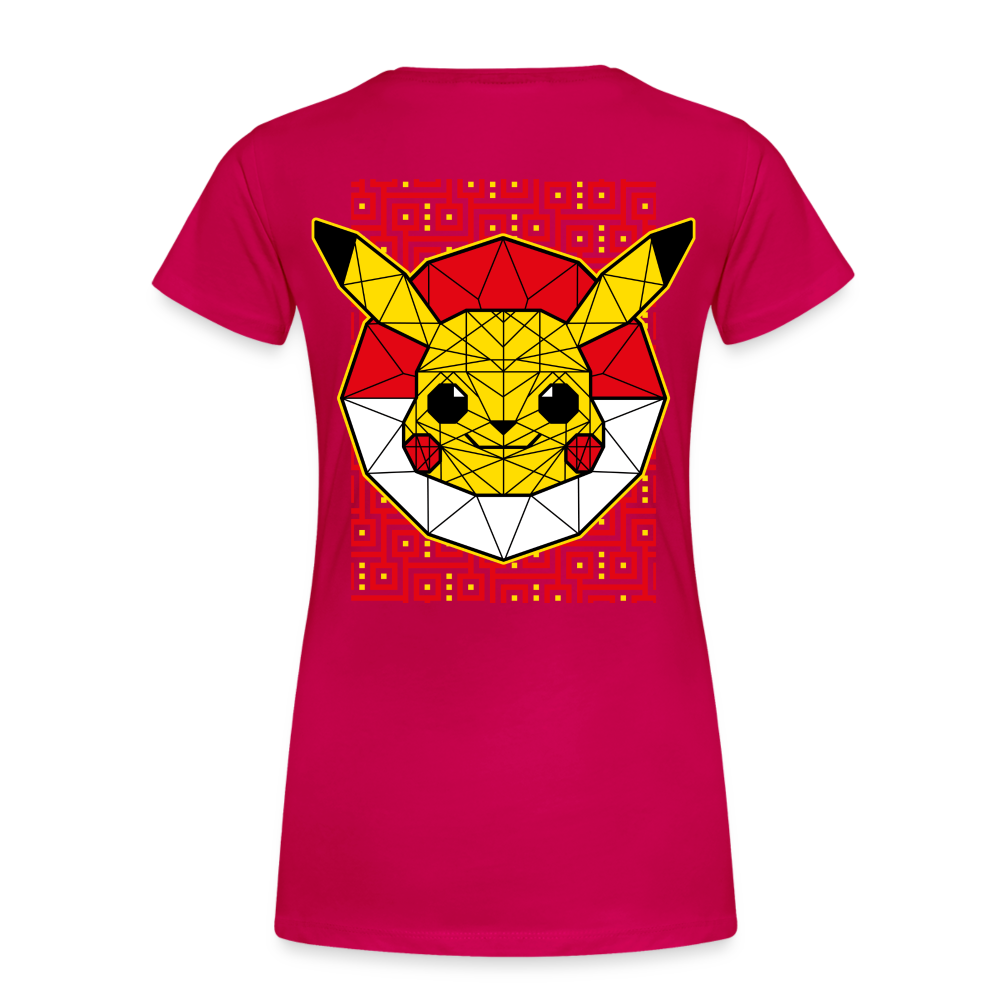 Stained Glass Pikachu - Women’s Premium T-Shirt - dark pink