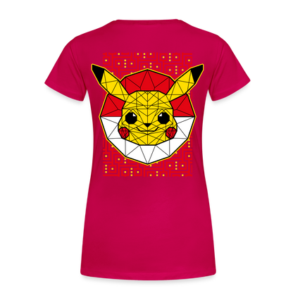 Stained Glass Pikachu - Women’s Premium T-Shirt - dark pink